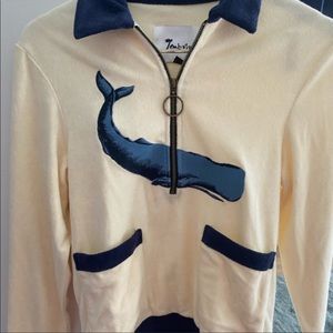 Tombolo Whale Nantucket Zip Cabana Shirt
